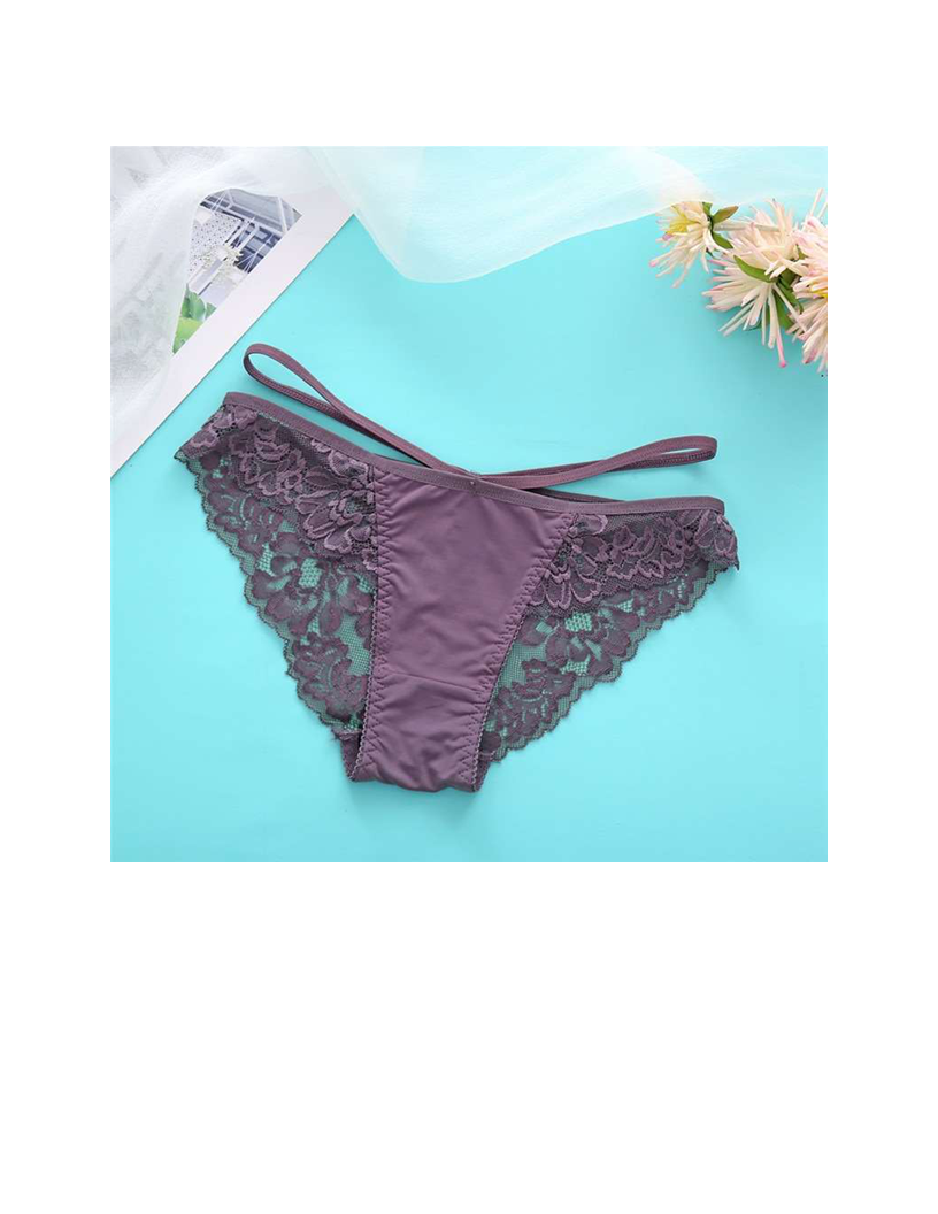 Floral Lace Belted Panties