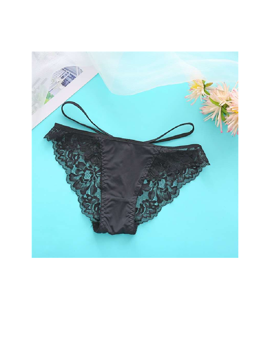 Floral Lace Belted Panties