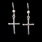 Sterling Silver Cross Earrings