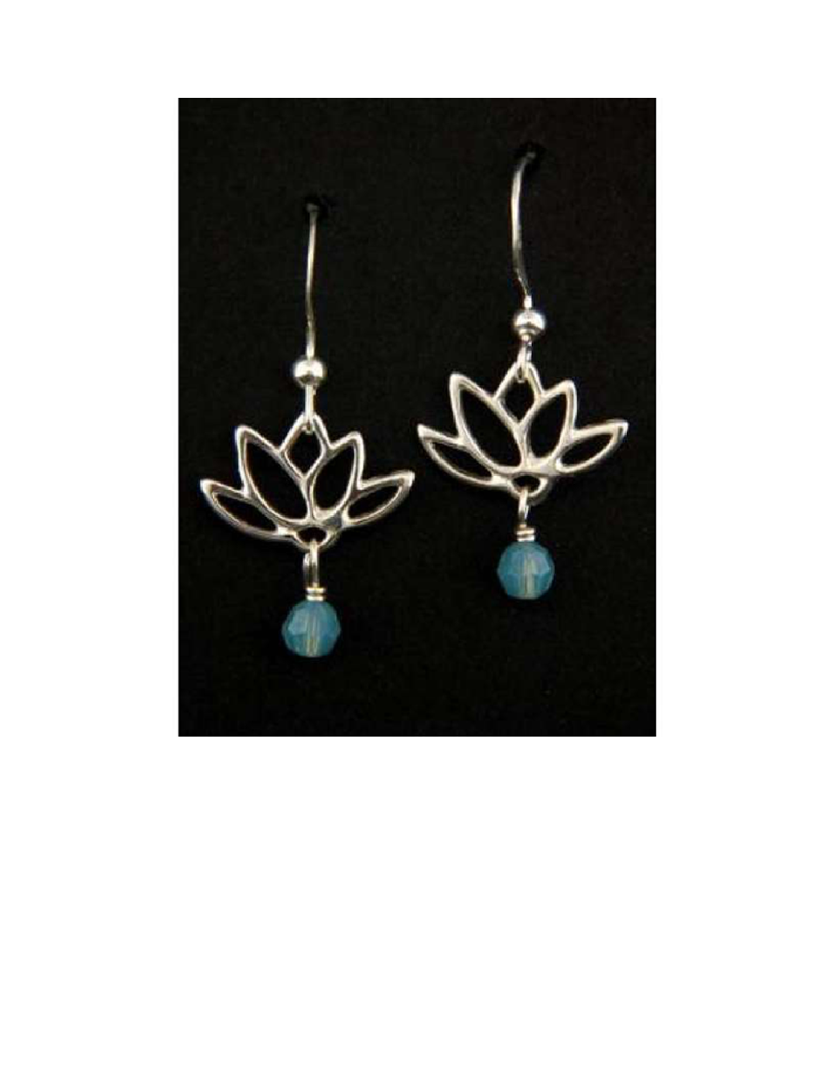 Lotus Bloom Pacific Opal Dangle Earrings