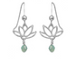 Lotus Bloom Pacific Opal Dangle Earrings