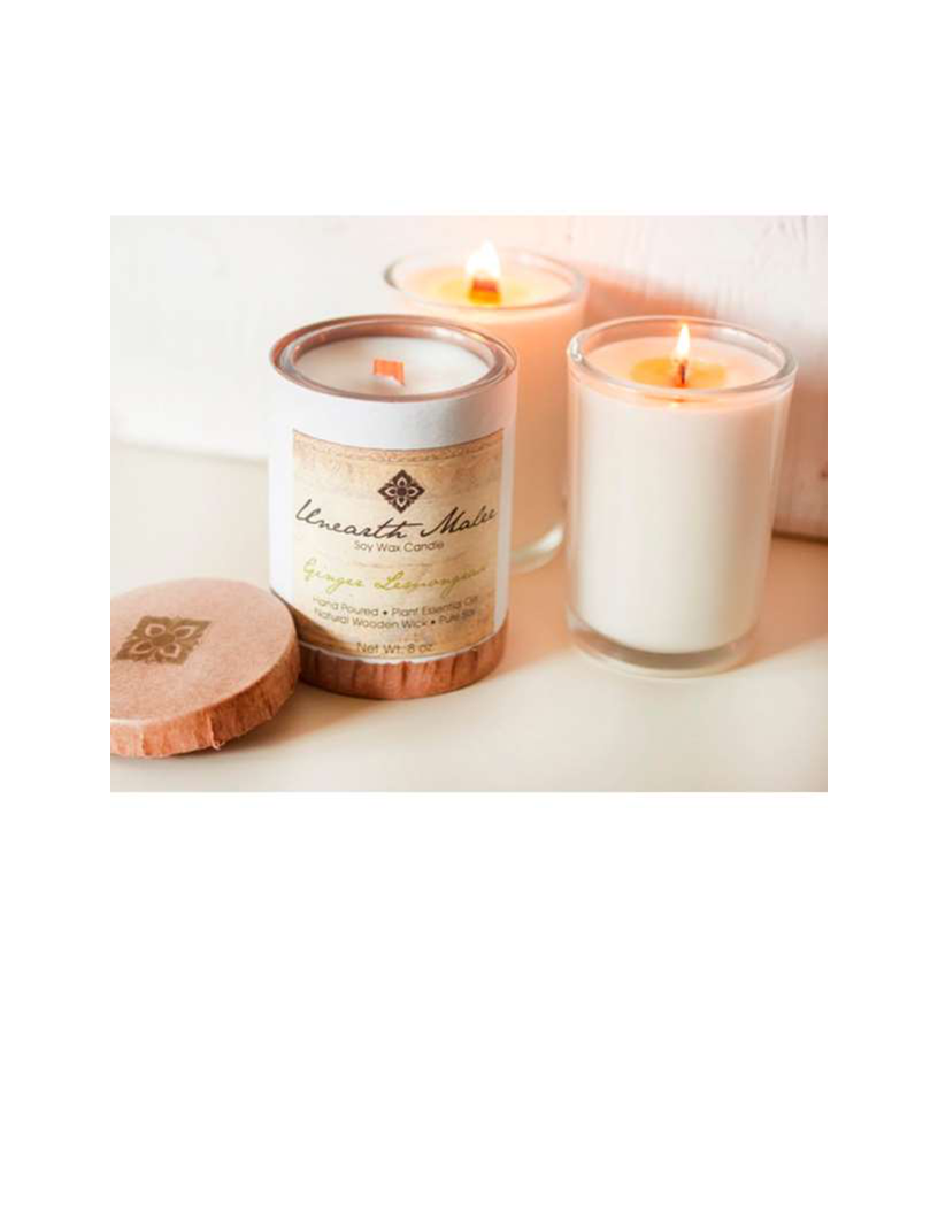 Ginger Lemongrass Aromatherapy Candle